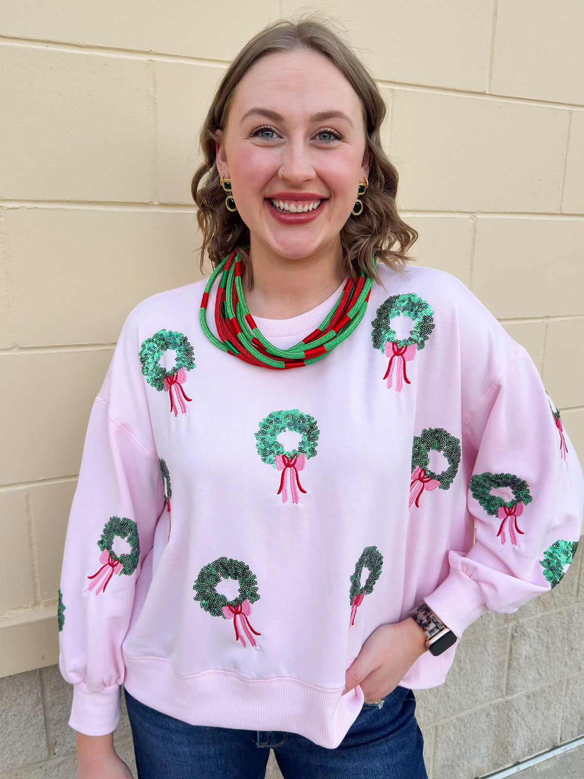 [Mary Square] Millie Wreaths Sweatshirt