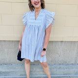 Dreamy Days Striped Baby Doll Dress
