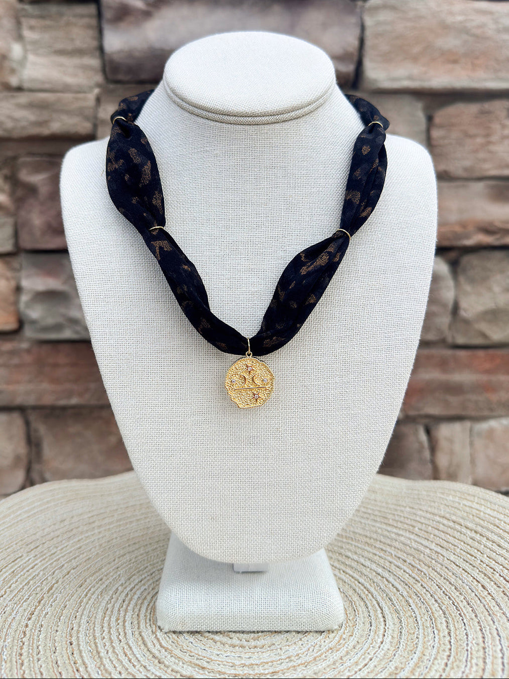 [Hart Designs] The Celestial Noir Scarf Necklace - The Pink Pineapple 850