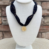 [Hart Designs] The Celestial Noir Scarf Necklace - The Pink Pineapple 850