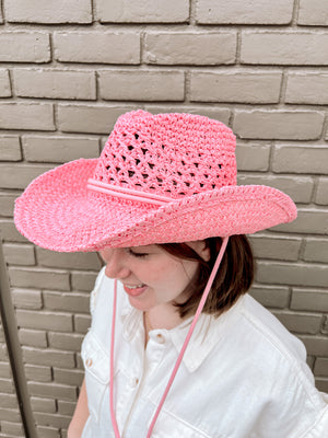 Deadwood Cowboy Hat-Pink | Front View