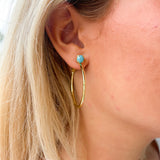 Sorrelli Mini Serafina Hoop Earrings - Turquoise