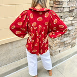 Adrienne Morgan Garnet Football Top