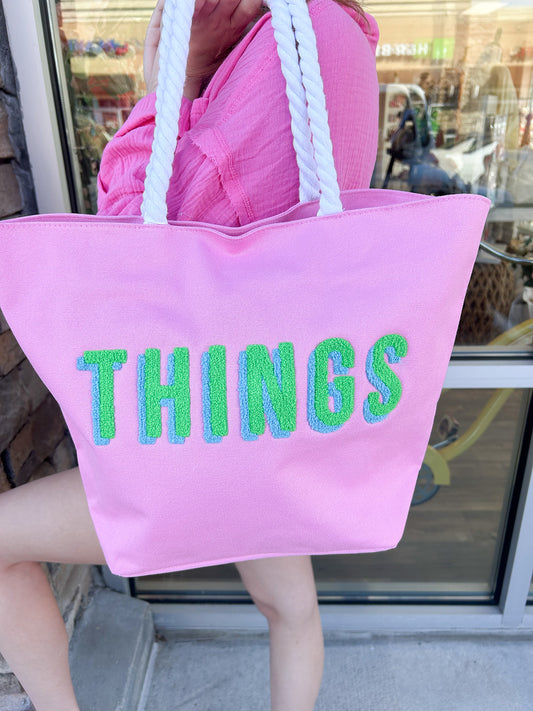 Things Chenille Beach Tote