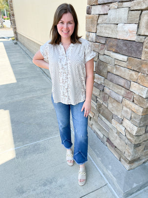 Midnight Dreams Short Sleeve Top | Styled View