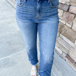 The McKenna High-Rise Stretch Slim Jeans | Front View