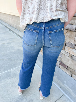 The McKenna High-Rise Stretch Slim Jeans | Back View