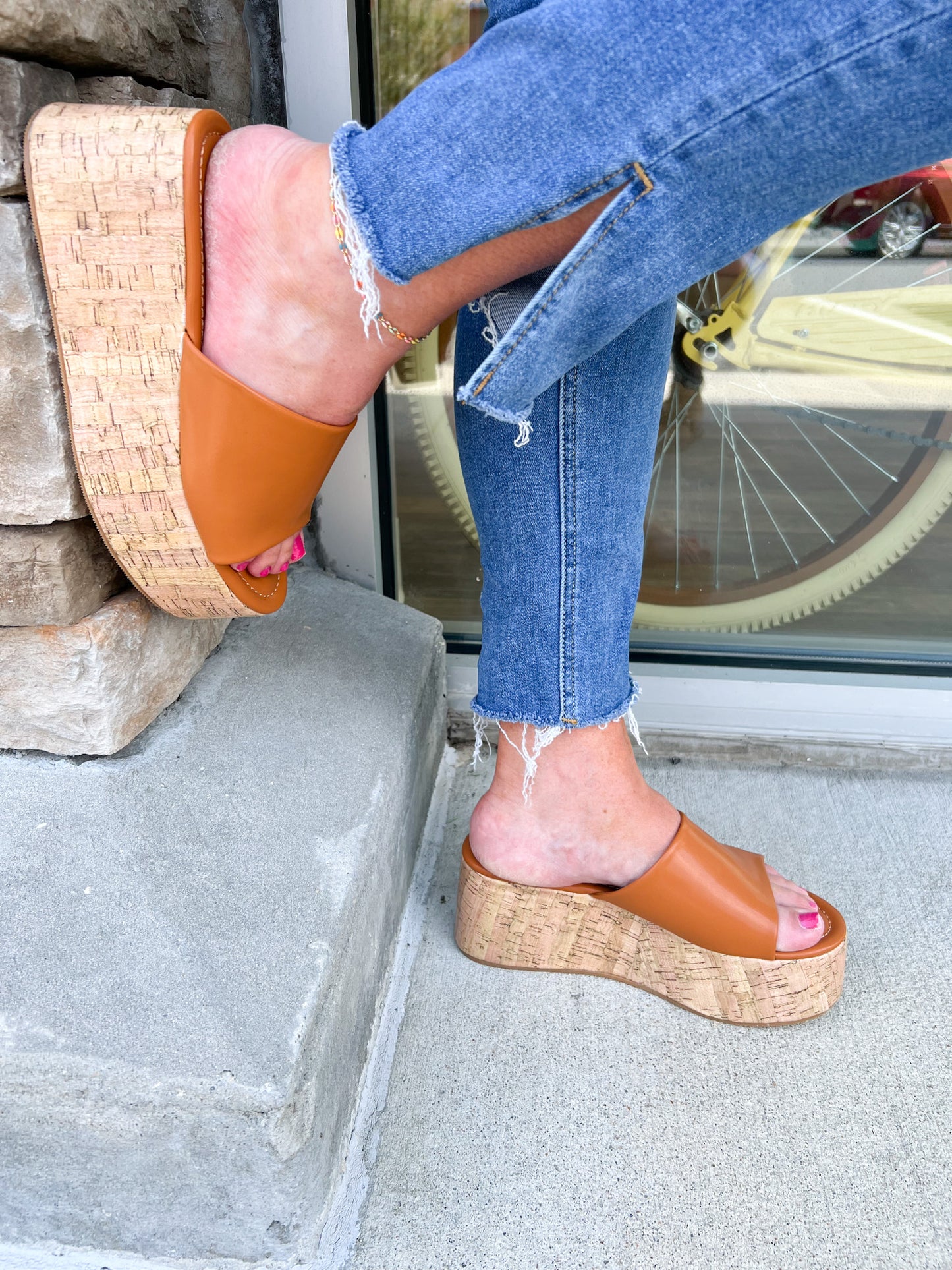 The Banka Platform Wedge Sandals | Side View