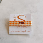 FSU Embroidered Tassel Bracelet | Front View