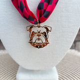 Georgia Bulldogs Scarf Necklace