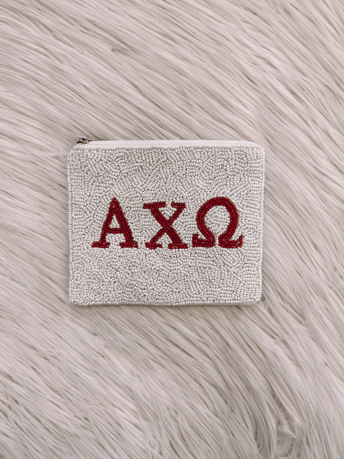 Alpha Chi Omega Pouch | Front View