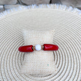 Maroon Luxe Beaded Bracelet
