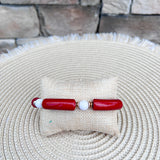Maroon Luxe Beaded Bracelet