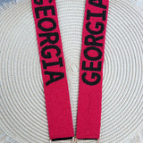 Georgia Bulldogs Beaded Bag Strap