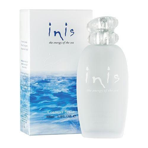 Inis Cologne Spray 100ml bottle with ocean-inspired packaging in crisp blue and white.