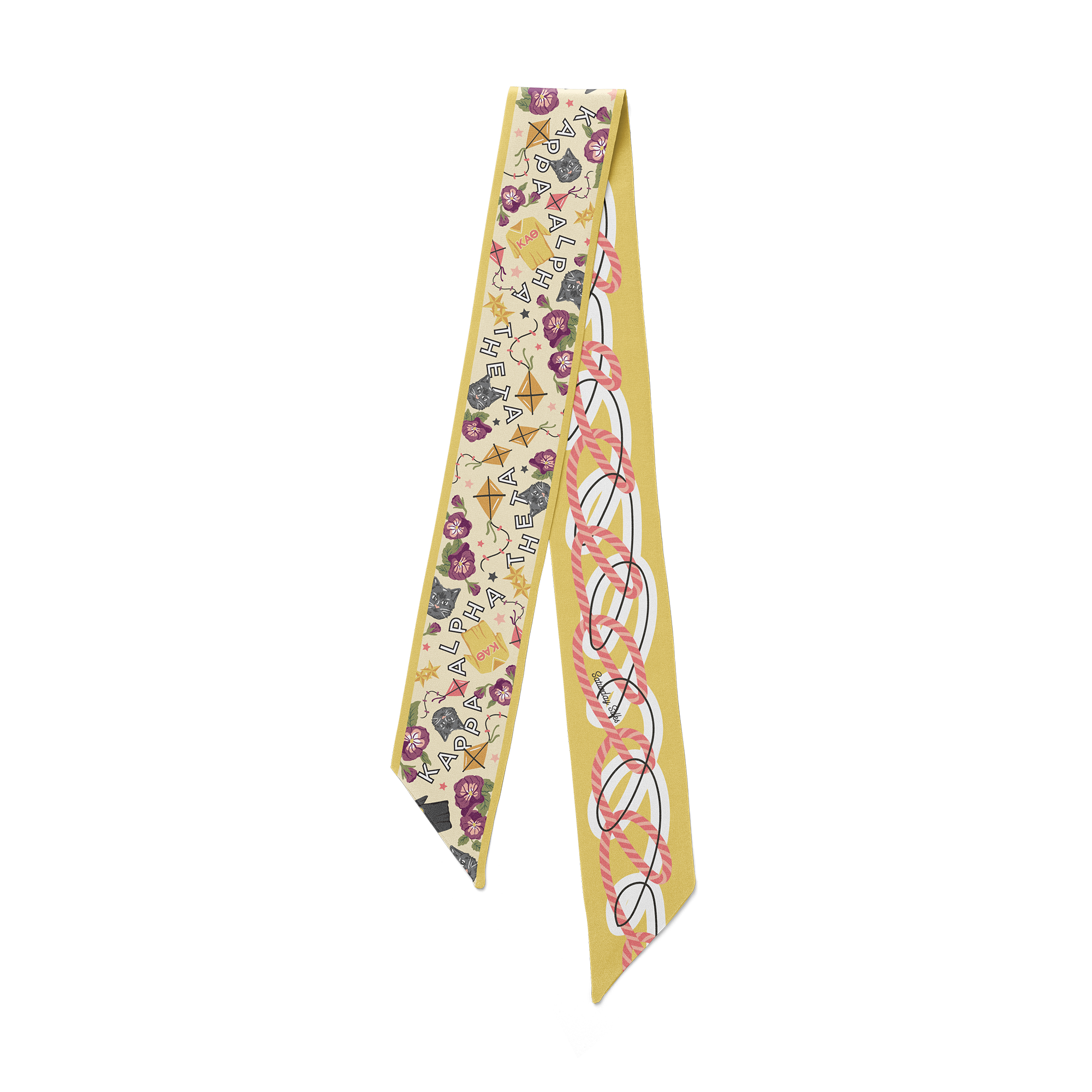 [Saturday Silks] Kappa Alpha Theta Skinny Scarf