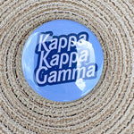 Kappa Kappa Gamma Blue Statement Letter Button Pin- The Pink Pineapple 850