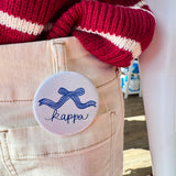 Kappa Kappa Gamma Bow Button Pin