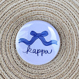 Kappa Kappa Gamma Bow Button Pin- The Pink Pineapple 850