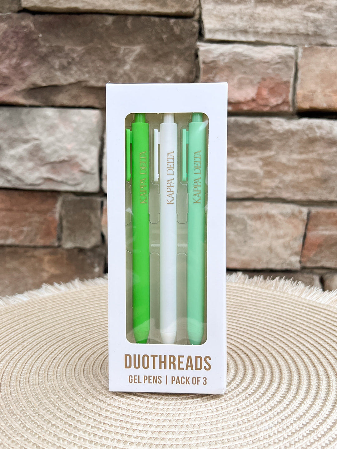 Kappa Delta Sorority 3-Pen Set- The Pink Pineapple 850