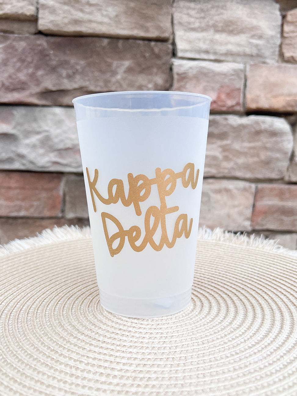 Kappa Delta Stay Golden Stadium Cup- The Pink Pineapple 850