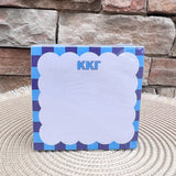 Kappa Kappa Gamma Sorority Scalloped Notepad Cube- The Pink Pineapple 850