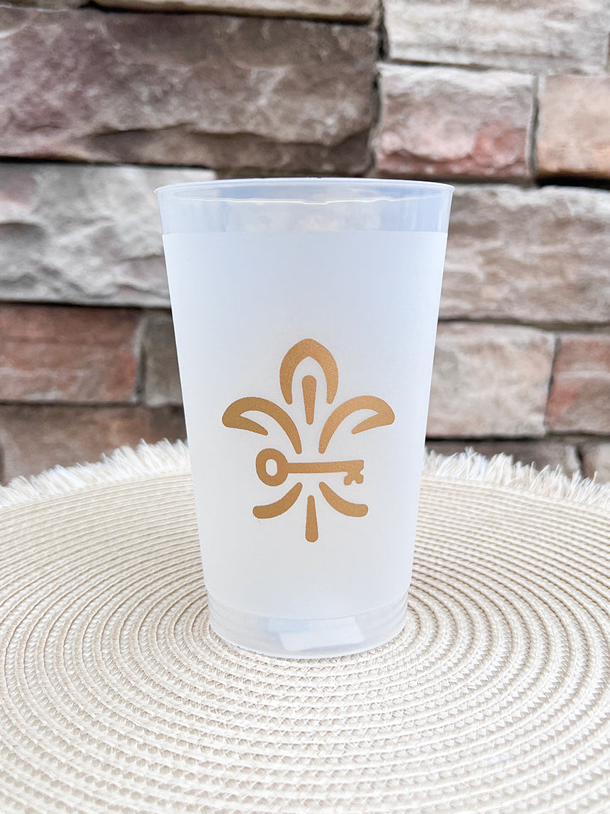 Kappa Kappa Gamma Stay Golden Stadium Cup (back)- The Pink Pineapple 850