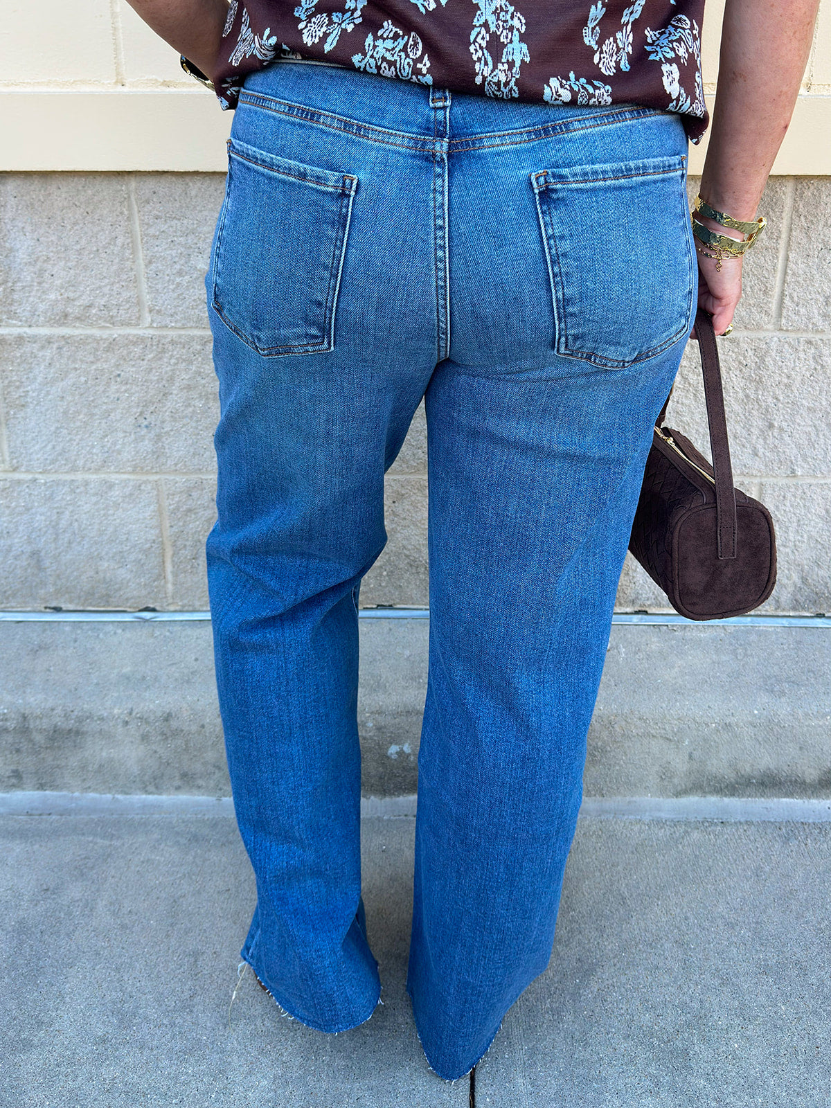 [Kut From The Kloth] Avery High Rise straight-leg jeans in Building with a raw hem
