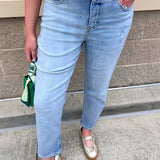 [Kut from the Kloth] Rachael High Rise Mom Jeans in Recognition - The Pink Pineapple 850