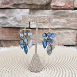 Lagoon Leaf Dangle Earrings- The Pink Pineapple 850