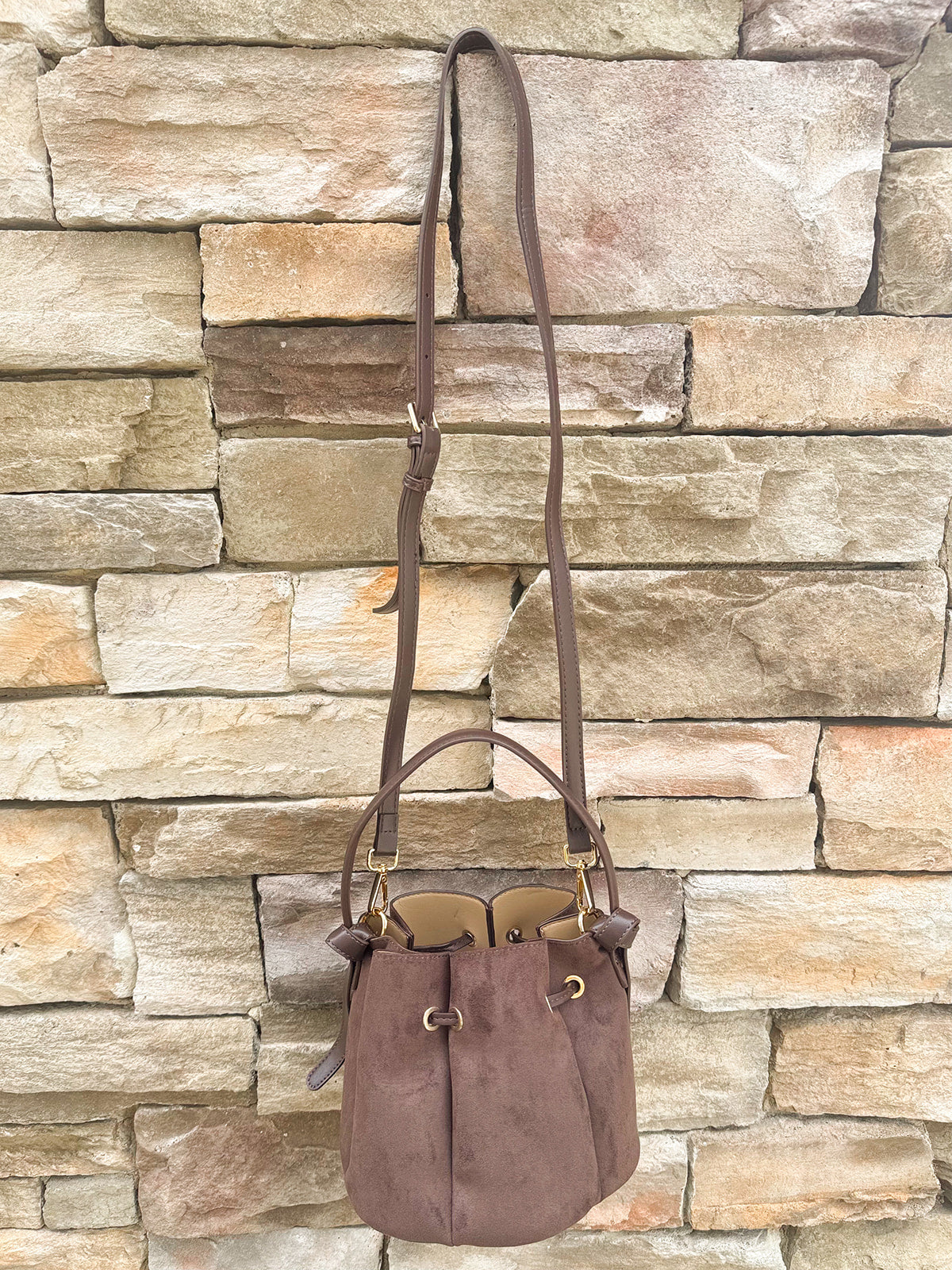 Laguna Mini Chocolate Top Handle Bag - The Pink Pineapple 850