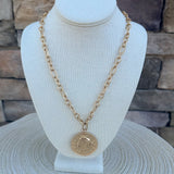 Liberty Head Coin Pendant Necklace - The Pink Pineapple 850