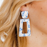 Kennedy - Blue China Earrings