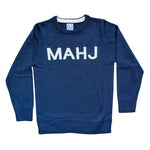 Mahj Crewneck Sweater in Navy