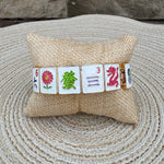 Mahjong Mosaic Enamel Bangle - The Pink Pineapple 850