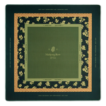 Osmanthus Grove mahjong mat featuring earthy green tones and woven wicker-inspired texture