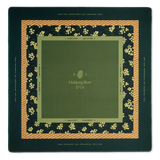 Osmanthus Grove mahjong mat featuring earthy green tones and woven wicker-inspired texture