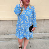 [Mary Square] Audrey Dress | Song Bird Blue