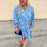 [Mary Square] Audrey Dress | Song Bird Blue