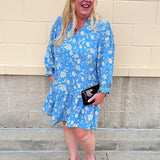 [Mary Square] Audrey Dress | Song Bird Blue