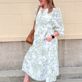 [Mary Square] Riley Midi Dress | Lacecap White