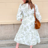[Mary Square] Riley Midi Dress | Lacecap White