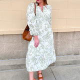 [Mary Square] Riley Midi Dress | Lacecap White
