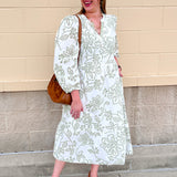 [Mary Square] Riley Midi Dress | Lacecap White