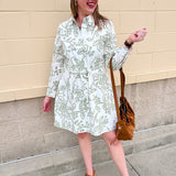 [Mary Square] Sarah Dress | Lacecap White