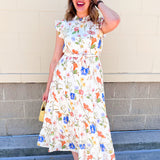 Meadowlight Whimsy Midi Dress