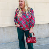 Merritt Plaid Top