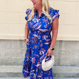 Midnight Mosaic Midi Dress