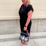 Midnight Motion Cinch Waist Mini Dress