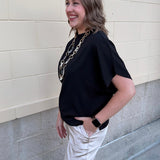 Midnight Poise Dolman Top